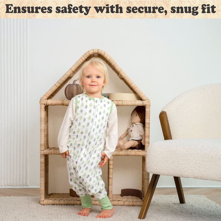 Toddler Sleep Sack for 3T-4T, Baby Wearable Blanket, Toddler Baby Sleep Sack with Feet, Sleeveless Breathable Sleep Sacks for Baby Girls