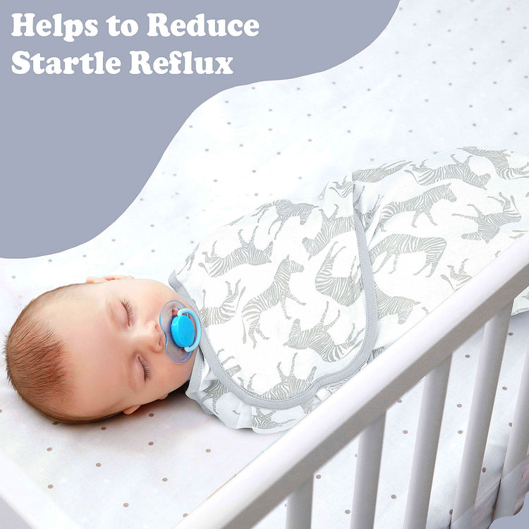 Bublo Baby Swaddle Blanket Boy Girl, 3 Pack Large Size Newborn Swaddles 0-3 Month, Infant Zipper Swaddling Sleep Sack