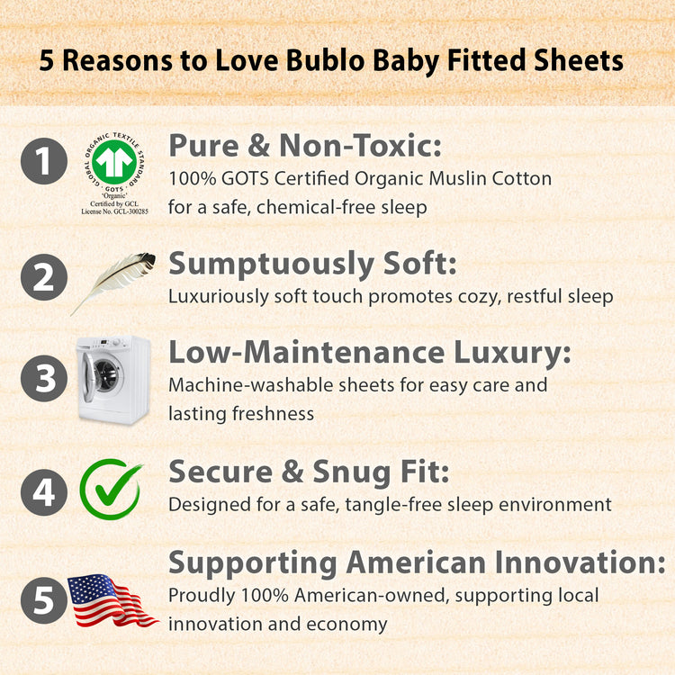 3 Pack Bedside Sleeper Bassinet Fitted Mattress Sheets, Organic Muslin Cotton, 33x20x4 Inches, Compatible with Mattress size Compatible with Pads size between 17-21” in Width, X 29-33” in Length, and 1.5-4’’