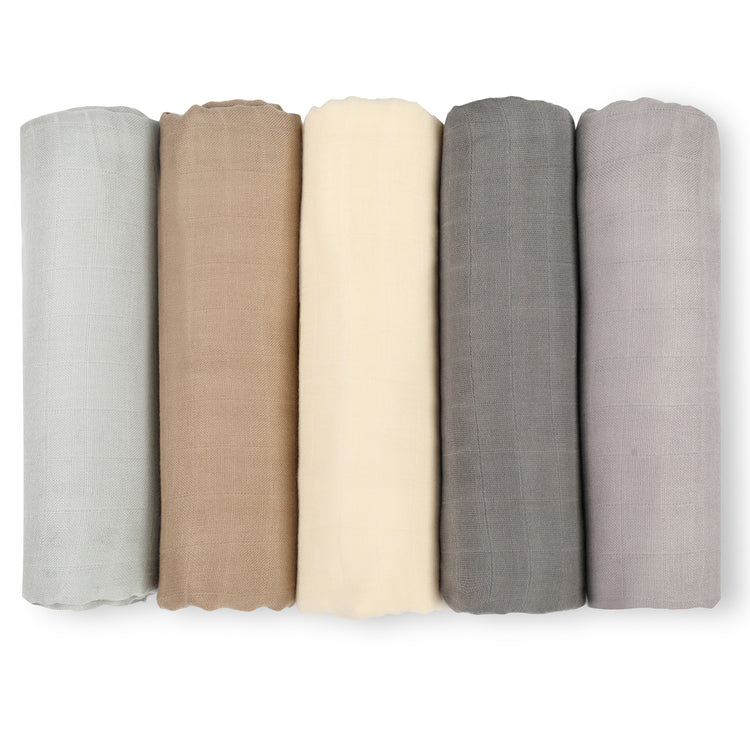 Muslin Cotton Swaddles Blanket 5 Pack