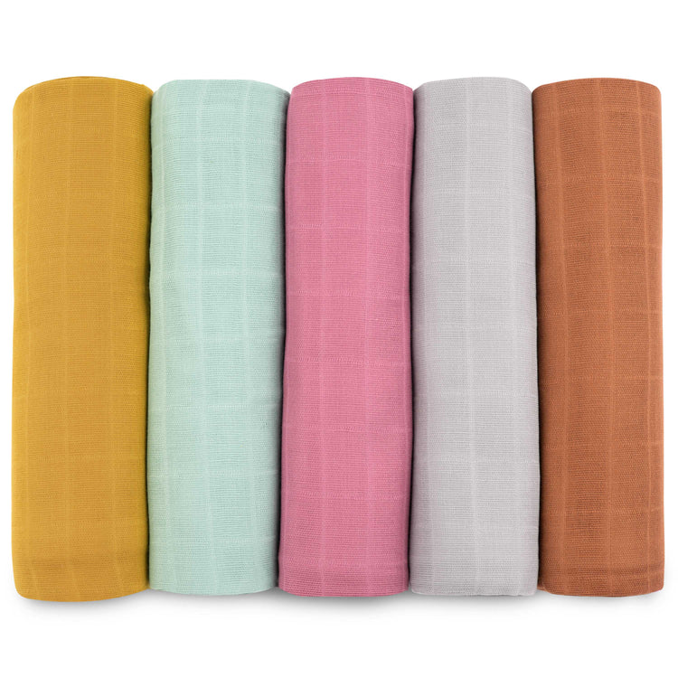 Muslin Cotton Swaddles Blanket 5 Pack