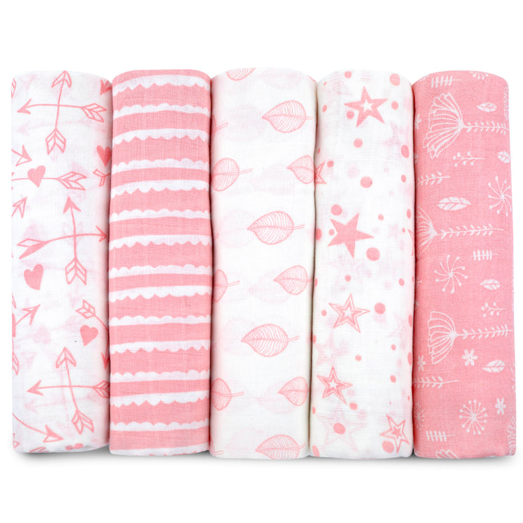 Muslin Cotton Swaddles Blanket 5 Pack