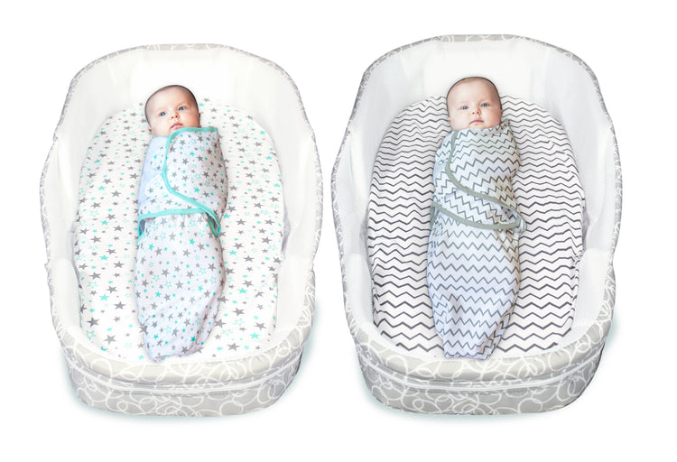 Bublo Baby Bassinet Sheet Set for Boy and Girl, 3 Pack, Universal Fitted for Oval, Hourglass & Rectangle Bassinet Mattress, Fitted Sheets Size 32 x 16 x 4 Inches, Aqua