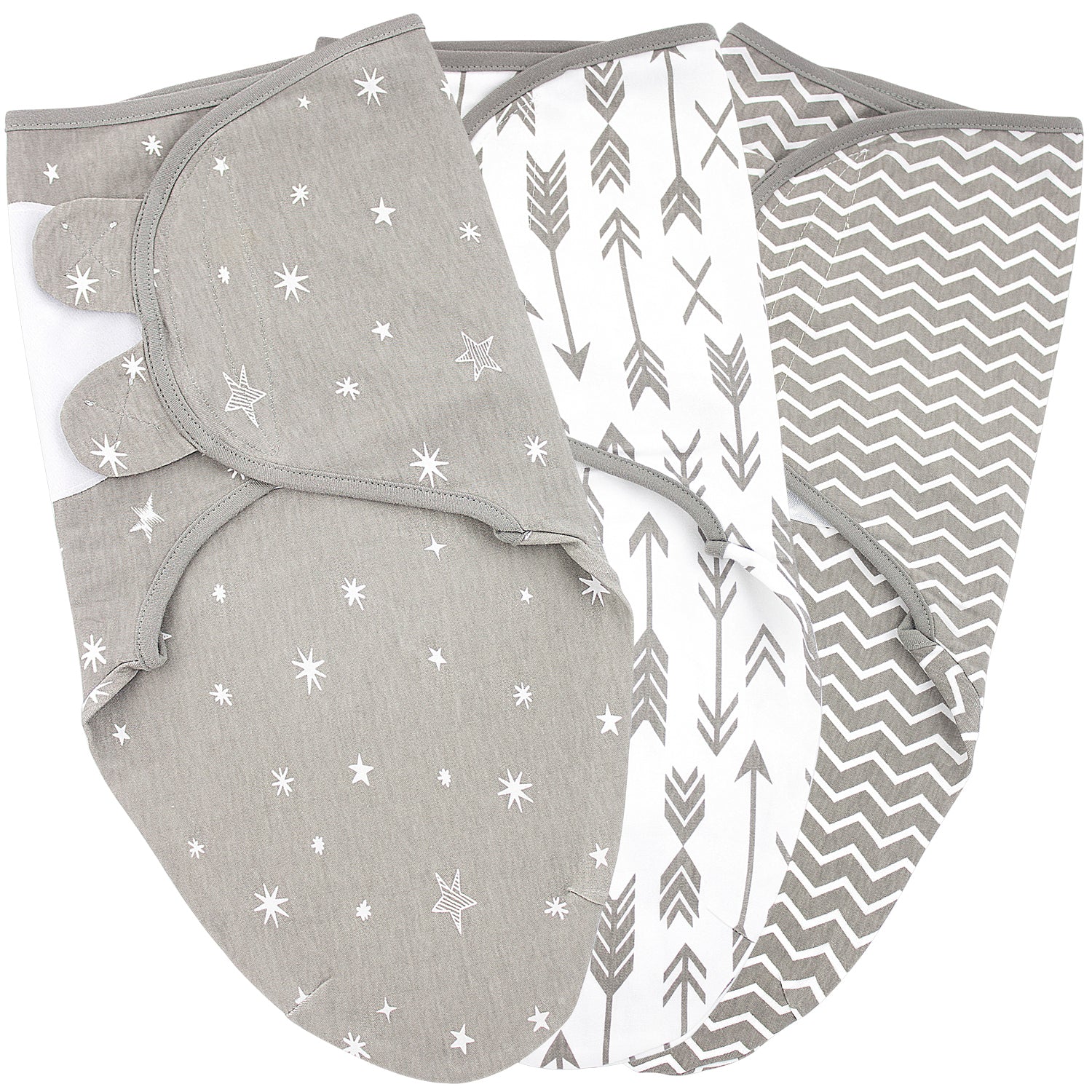 Bublo Baby Swaddle Blanket Boy Girl, 3 Pack Large Size Newborn Swaddles