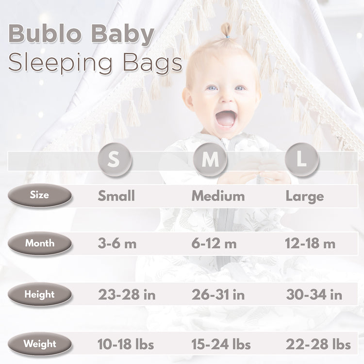 Baby Baby Wearable Blanket, Cotton Sleep Sacks for 6-12 Months, 2 Pack Unisex Sleeping Bag Sack, Medium Size, 2-Way Zipper, 0.5 Tog Breathable Cotton